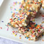 Cake Batter Blondies without frosting