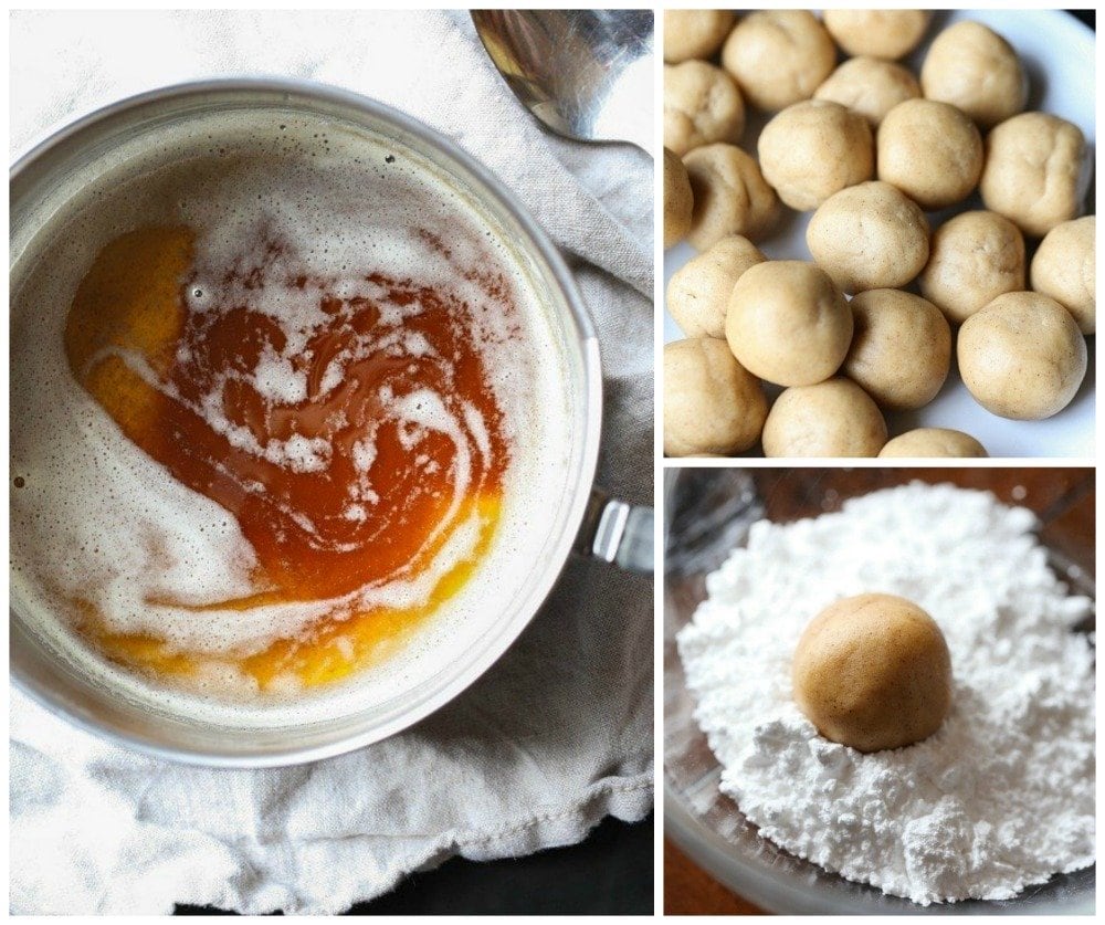 How To Make Brown Butter Crinkle Cookies Collage