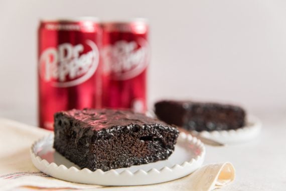 Easy Chocolate Cake Recipe made with Dr Pepper