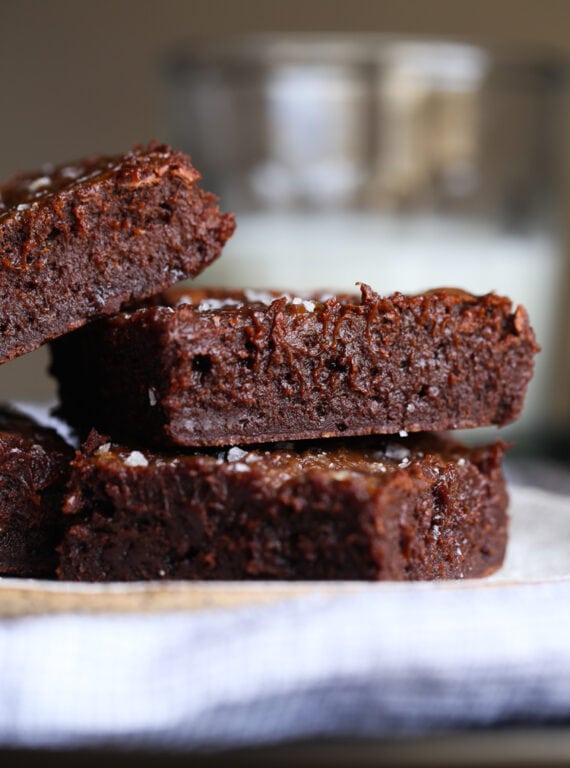 A Stack of Sweet and Salty Brownies
